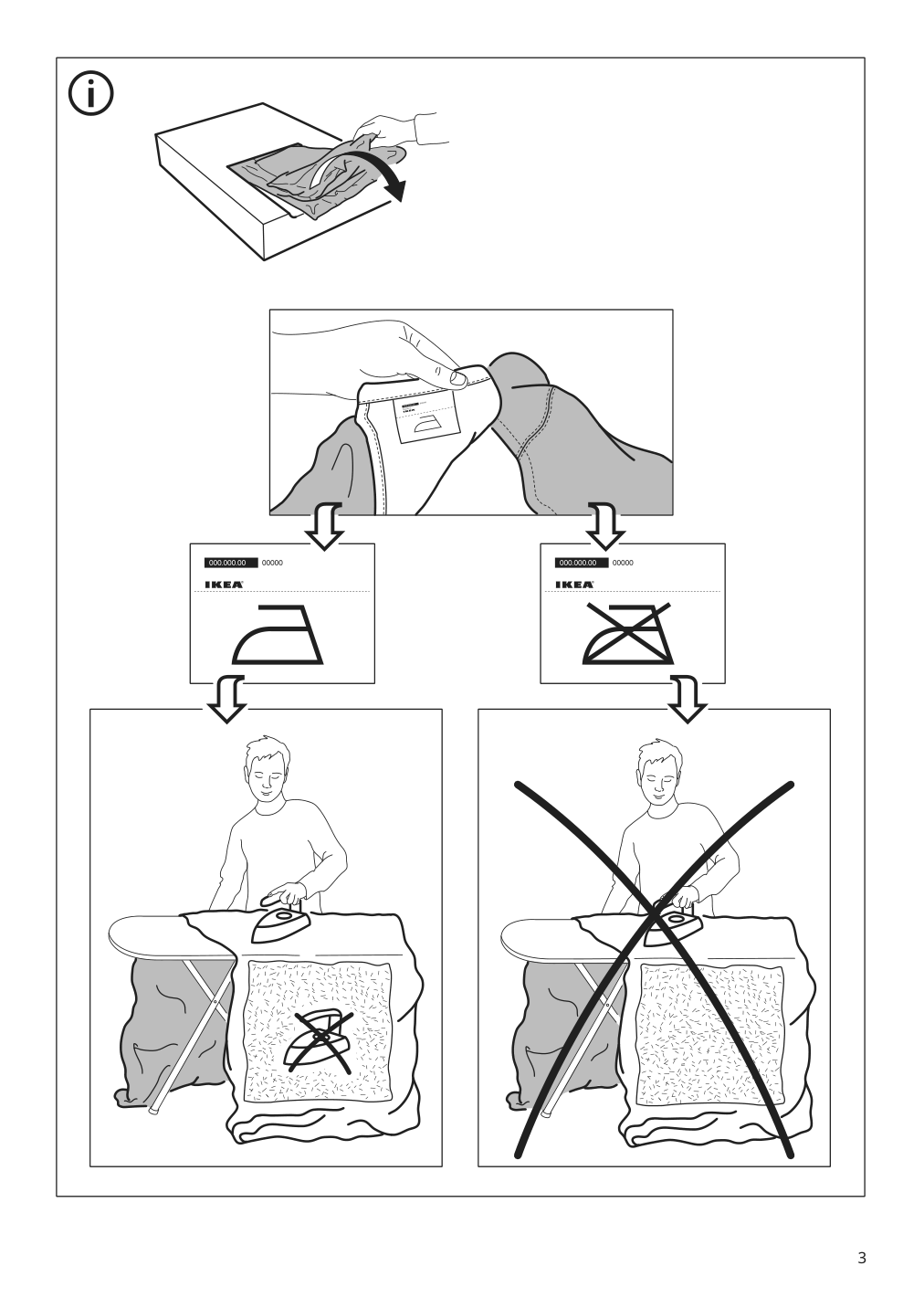 Assembly instructions for IKEA Uppland cover for sofa with chaise totebo light beige | Page 3 - IKEA UPPLAND sofa with chaise 893.376.83