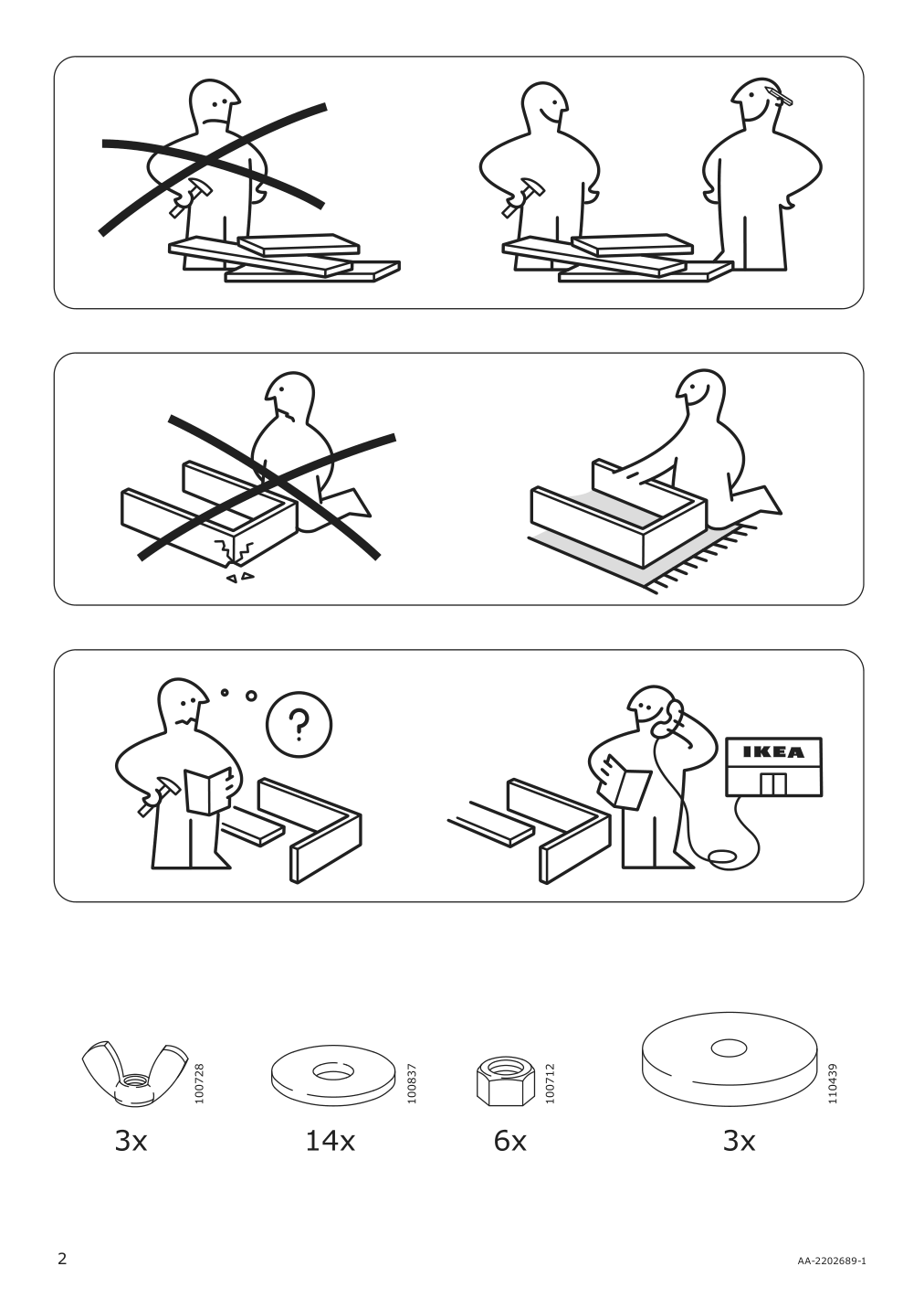 Assembly instructions for IKEA Uppland frame 3 seat sofa w chaise | Page 2 - IKEA UPPLAND sofa with chaise 294.999.75