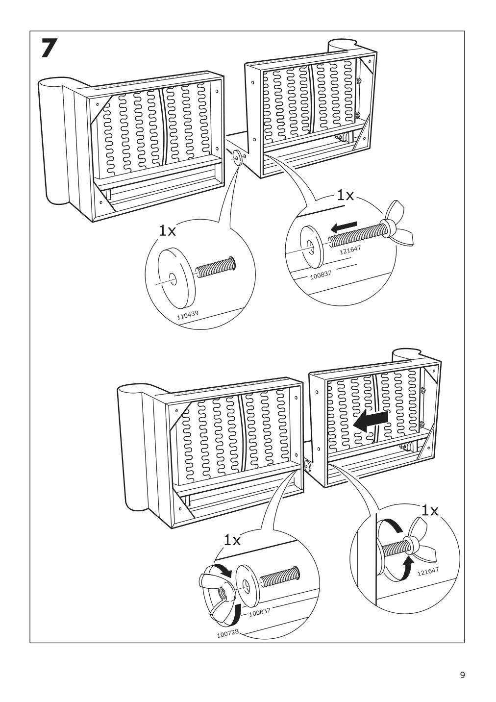 Assembly instructions for IKEA Uppland frame 3 seat sofa w chaise | Page 9 - IKEA UPPLAND sofa with chaise 294.999.75