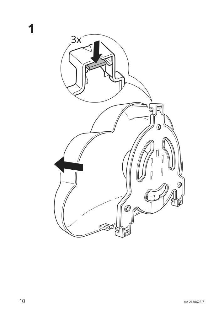 Assembly instructions for IKEA Upplyst led wall lamp cloud white | Page 10 - IKEA UPPLYST LED wall lamp 304.245.16