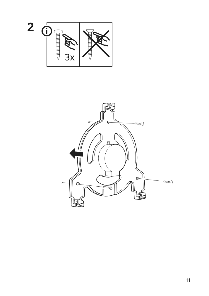 Assembly instructions for IKEA Upplyst led wall lamp cloud white | Page 11 - IKEA UPPLYST LED wall lamp 304.245.16