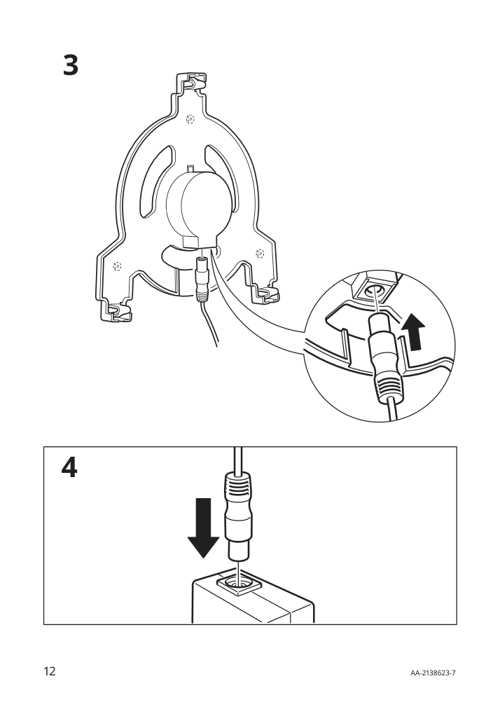 Assembly instructions for IKEA Upplyst led wall lamp cloud white | Page 12 - IKEA UPPLYST LED wall lamp 304.245.16