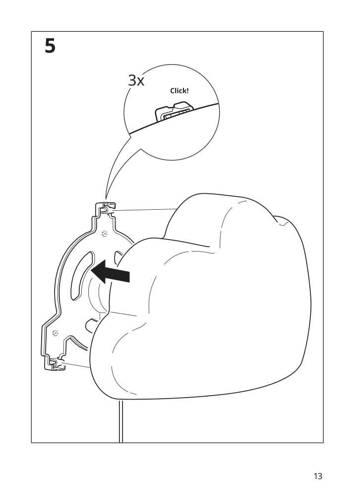 Assembly instructions for IKEA Upplyst led wall lamp cloud white | Page 13 - IKEA UPPLYST LED wall lamp 304.245.16