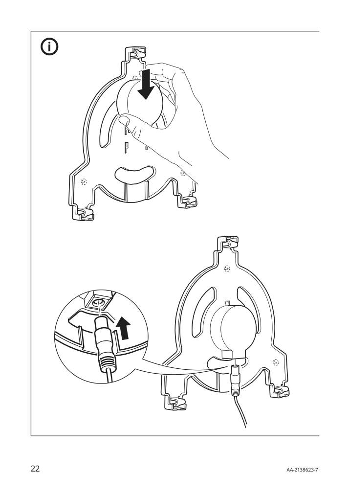 Assembly instructions for IKEA Upplyst led wall lamp cloud white | Page 22 - IKEA UPPLYST LED wall lamp 304.245.16