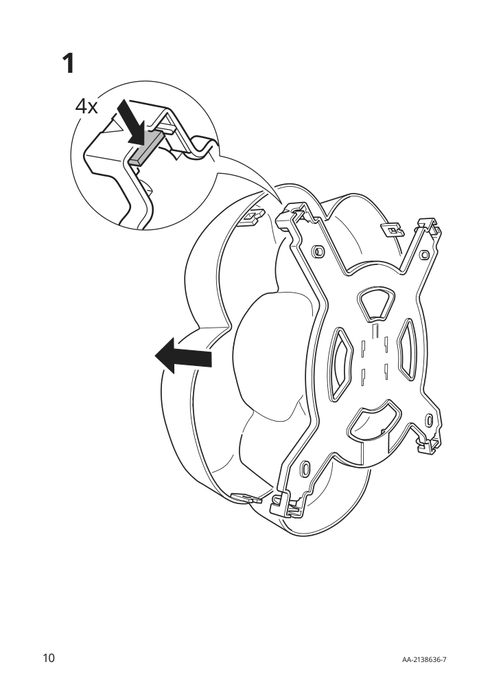 Assembly instructions for IKEA Upplyst led wall lamp flower lilac | Page 10 - IKEA UPPLYST LED wall lamp 004.403.39