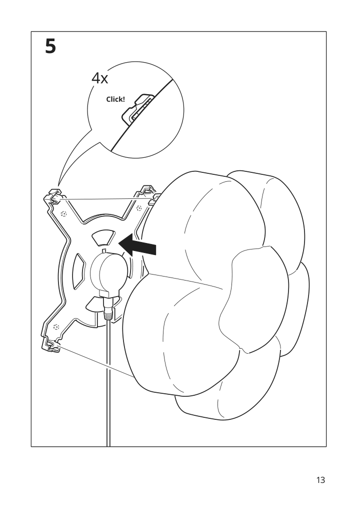 Assembly instructions for IKEA Upplyst led wall lamp flower lilac | Page 13 - IKEA UPPLYST LED wall lamp 004.403.39