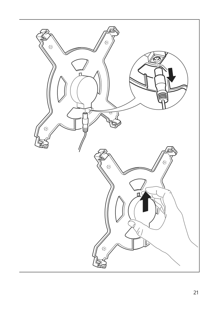 Assembly instructions for IKEA Upplyst led wall lamp flower lilac | Page 21 - IKEA UPPLYST LED wall lamp 004.403.39