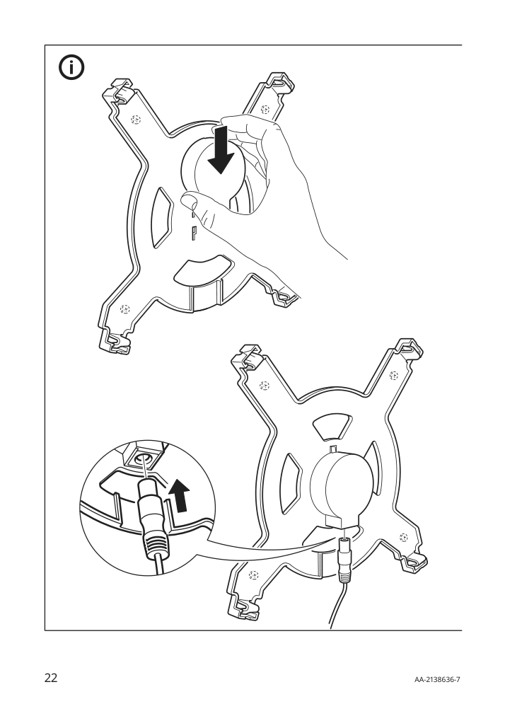 Assembly instructions for IKEA Upplyst led wall lamp flower lilac | Page 22 - IKEA UPPLYST LED wall lamp 004.403.39