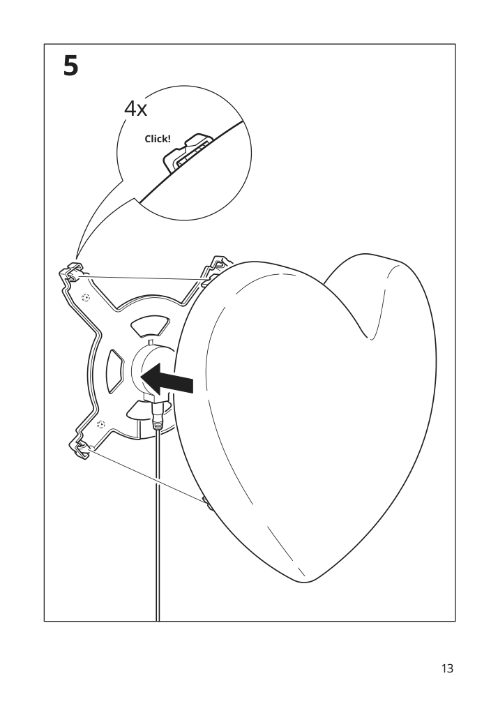 Assembly instructions for IKEA Upplyst led wall lamp heart pink | Page 13 - IKEA UPPLYST LED wall lamp 404.403.42