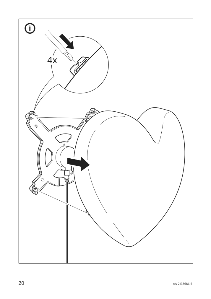 Assembly instructions for IKEA Upplyst led wall lamp heart pink | Page 20 - IKEA UPPLYST LED wall lamp 404.403.42