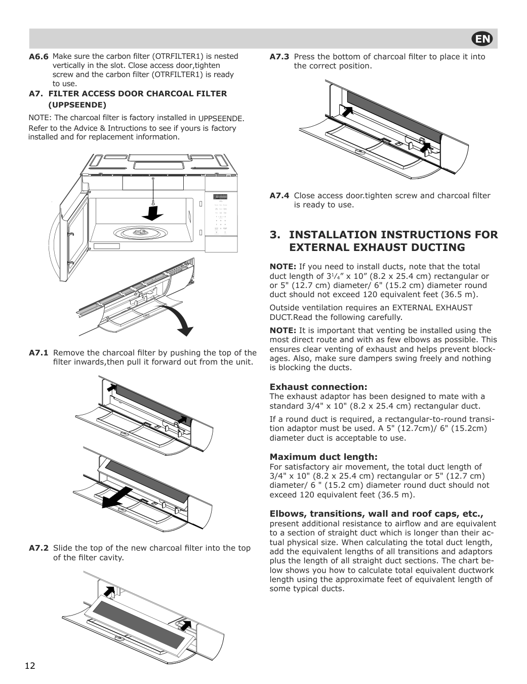 Assembly instructions for IKEA Uppseende over the range convection microwave stainless steel | Page 12 - IKEA UPPSEENDE over-the-range convection microwave 204.621.65