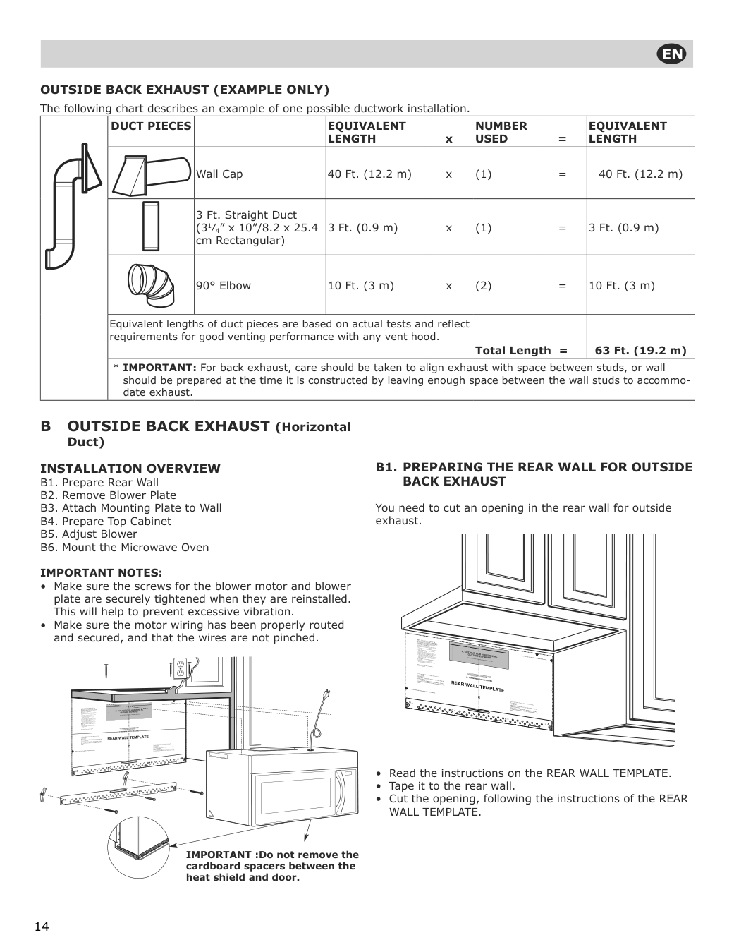 Assembly instructions for IKEA Uppseende over the range convection microwave stainless steel | Page 14 - IKEA UPPSEENDE over-the-range convection microwave 204.621.65