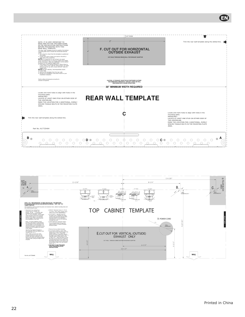 Assembly instructions for IKEA Uppseende over the range convection microwave stainless steel | Page 22 - IKEA UPPSEENDE over-the-range convection microwave 204.621.65