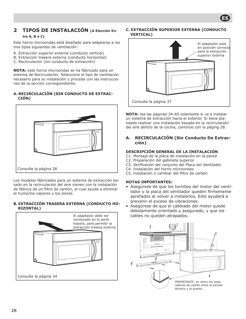 Assembly instructions for IKEA Uppseende over the range convection microwave stainless steel | Page 28 - IKEA UPPSEENDE over-the-range convection microwave 204.621.65