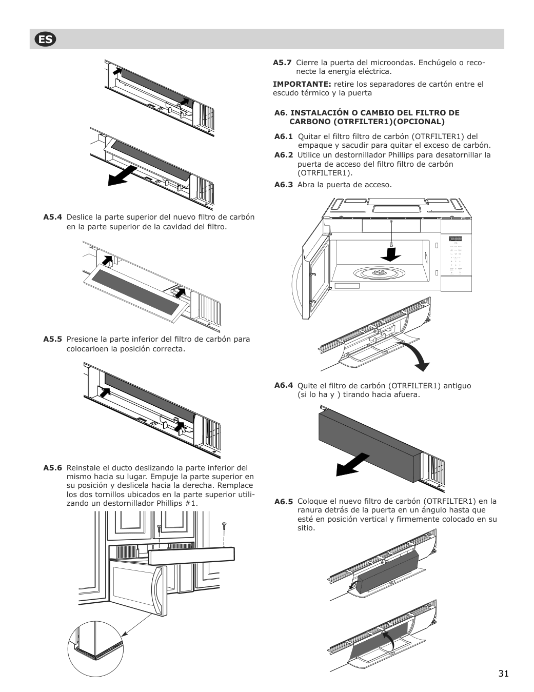 Assembly instructions for IKEA Uppseende over the range convection microwave stainless steel | Page 31 - IKEA UPPSEENDE over-the-range convection microwave 204.621.65