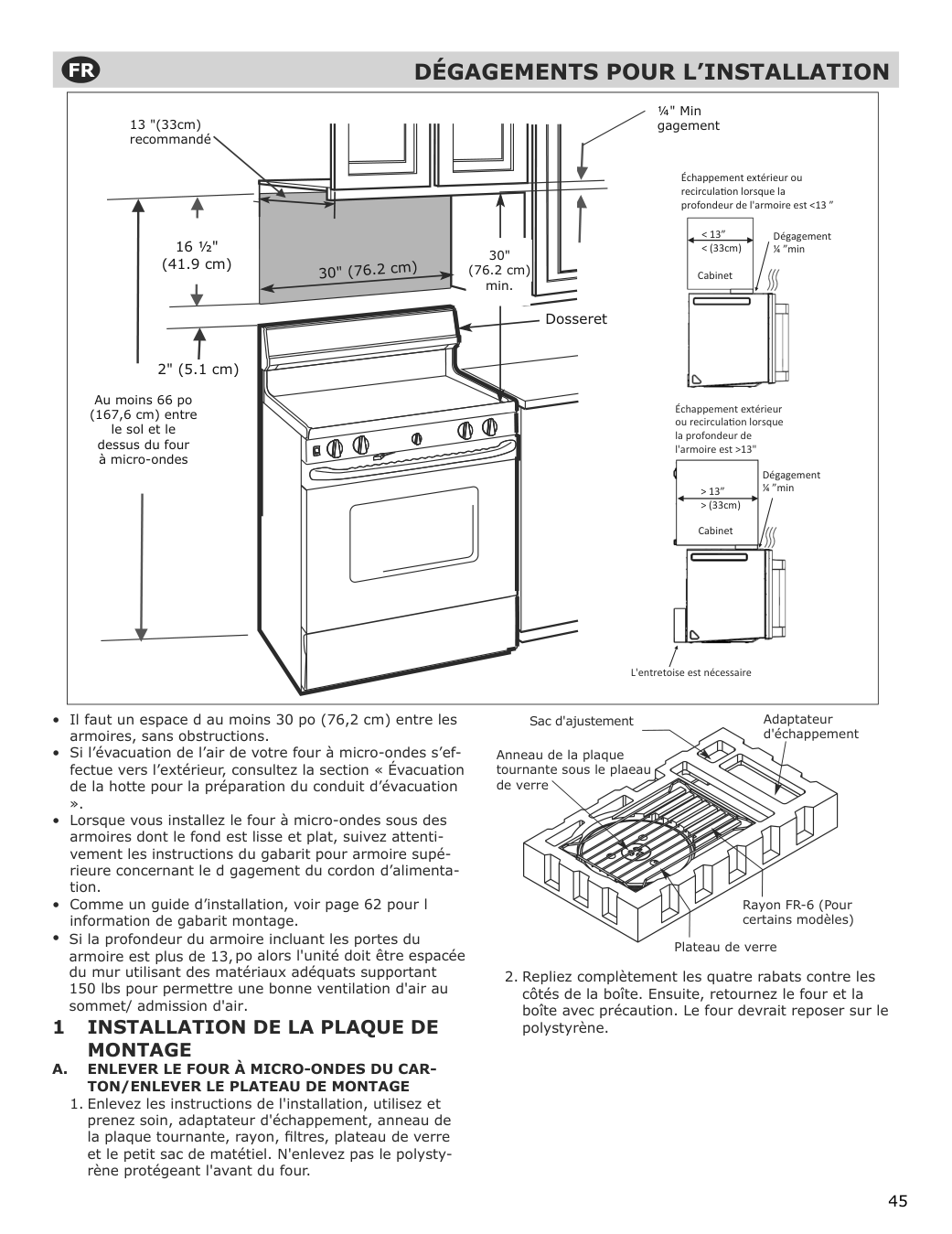 Assembly instructions for IKEA Uppseende over the range convection microwave stainless steel | Page 45 - IKEA UPPSEENDE over-the-range convection microwave 204.621.65