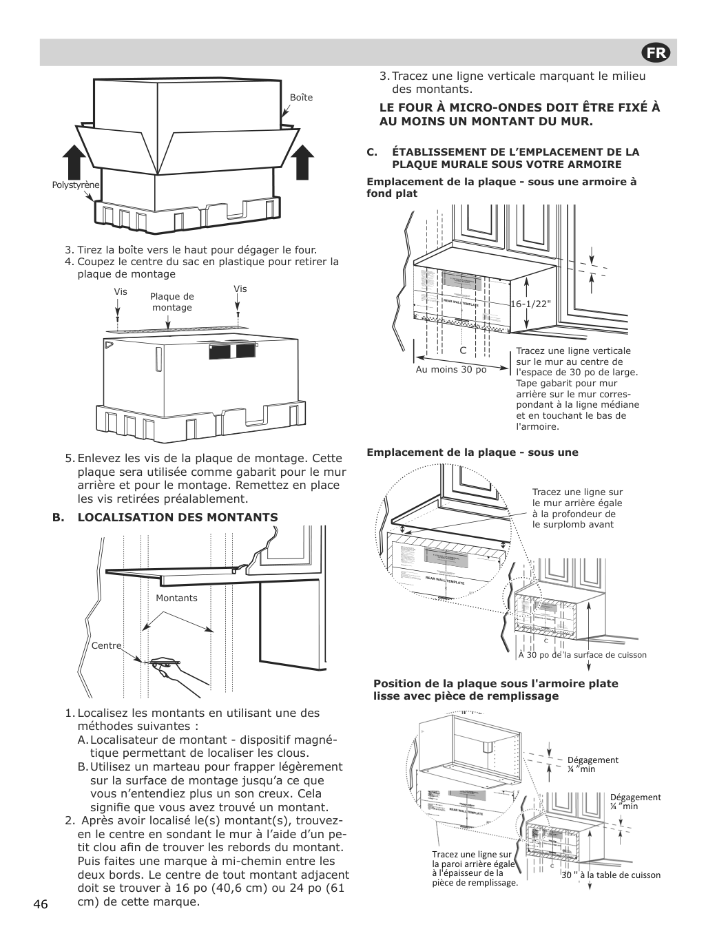 Assembly instructions for IKEA Uppseende over the range convection microwave stainless steel | Page 46 - IKEA UPPSEENDE over-the-range convection microwave 204.621.65