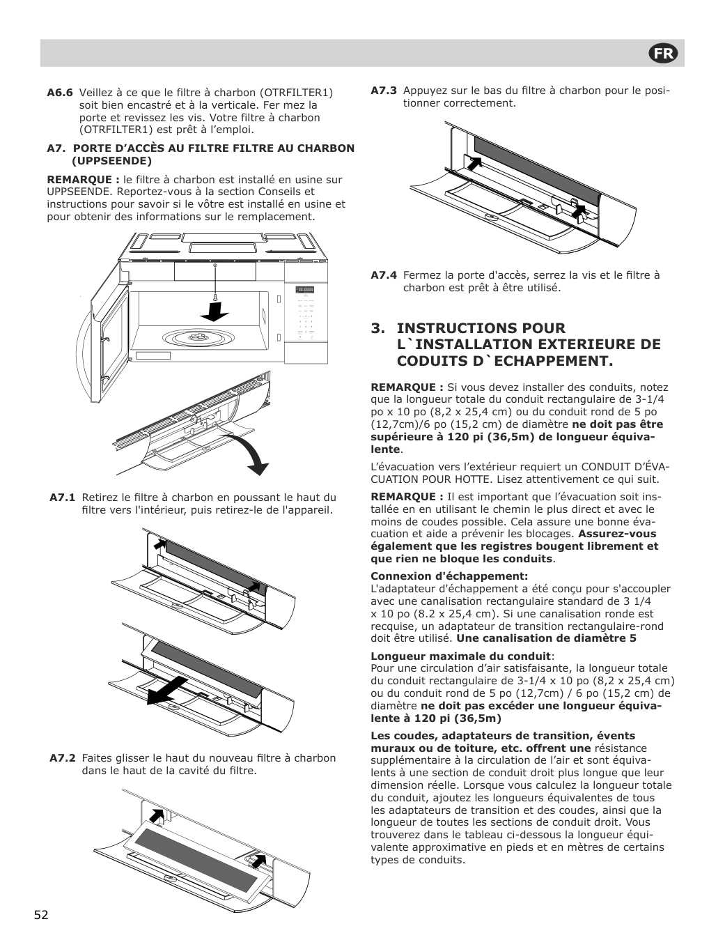 Assembly instructions for IKEA Uppseende over the range convection microwave stainless steel | Page 52 - IKEA UPPSEENDE over-the-range convection microwave 204.621.65