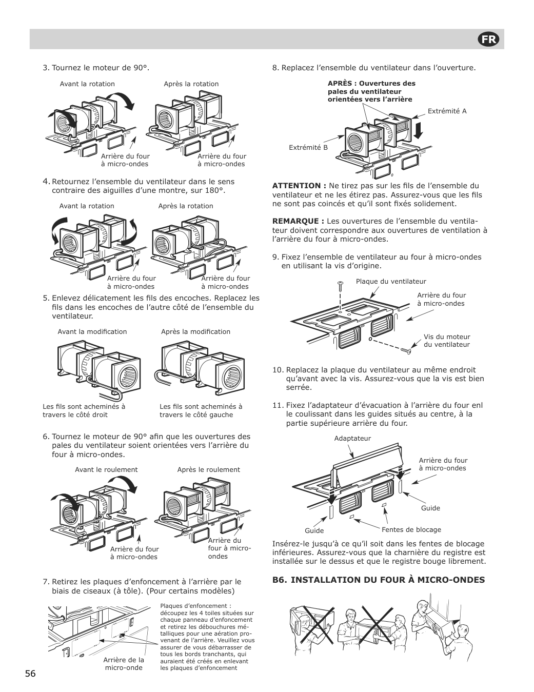 Assembly instructions for IKEA Uppseende over the range convection microwave stainless steel | Page 56 - IKEA UPPSEENDE over-the-range convection microwave 204.621.65