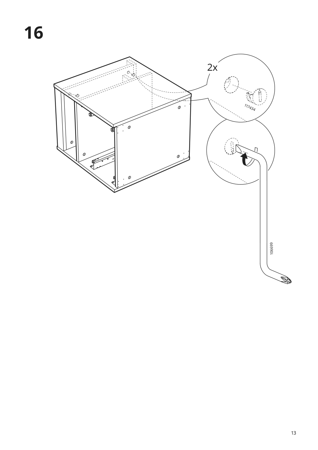 Assembly instructions for IKEA Uppspel drawer unit on casters black | Page 13 - IKEA UPPSPEL drawer unit on casters 805.076.32