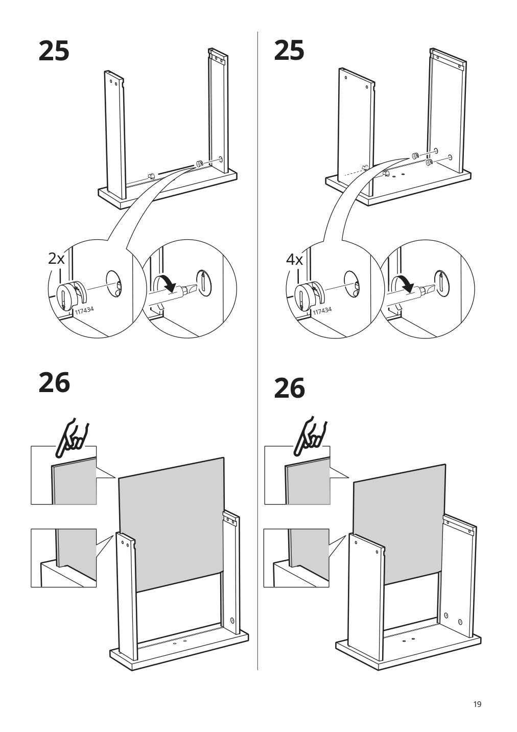 Assembly instructions for IKEA Uppspel drawer unit on casters black | Page 19 - IKEA UPPSPEL drawer unit on casters 805.076.32