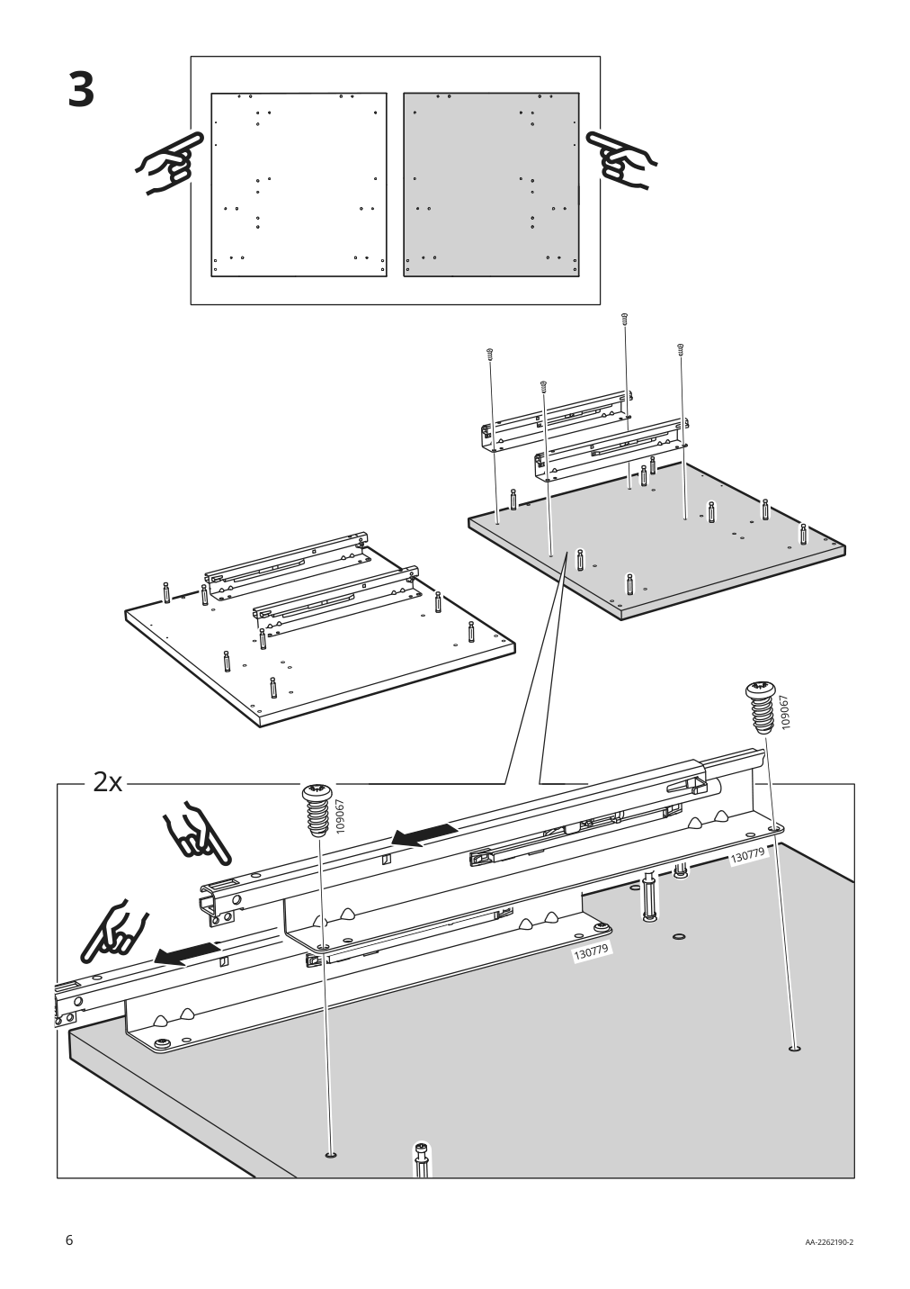 Assembly instructions for IKEA Uppspel drawer unit on casters black | Page 6 - IKEA UPPSPEL drawer unit on casters 805.076.32