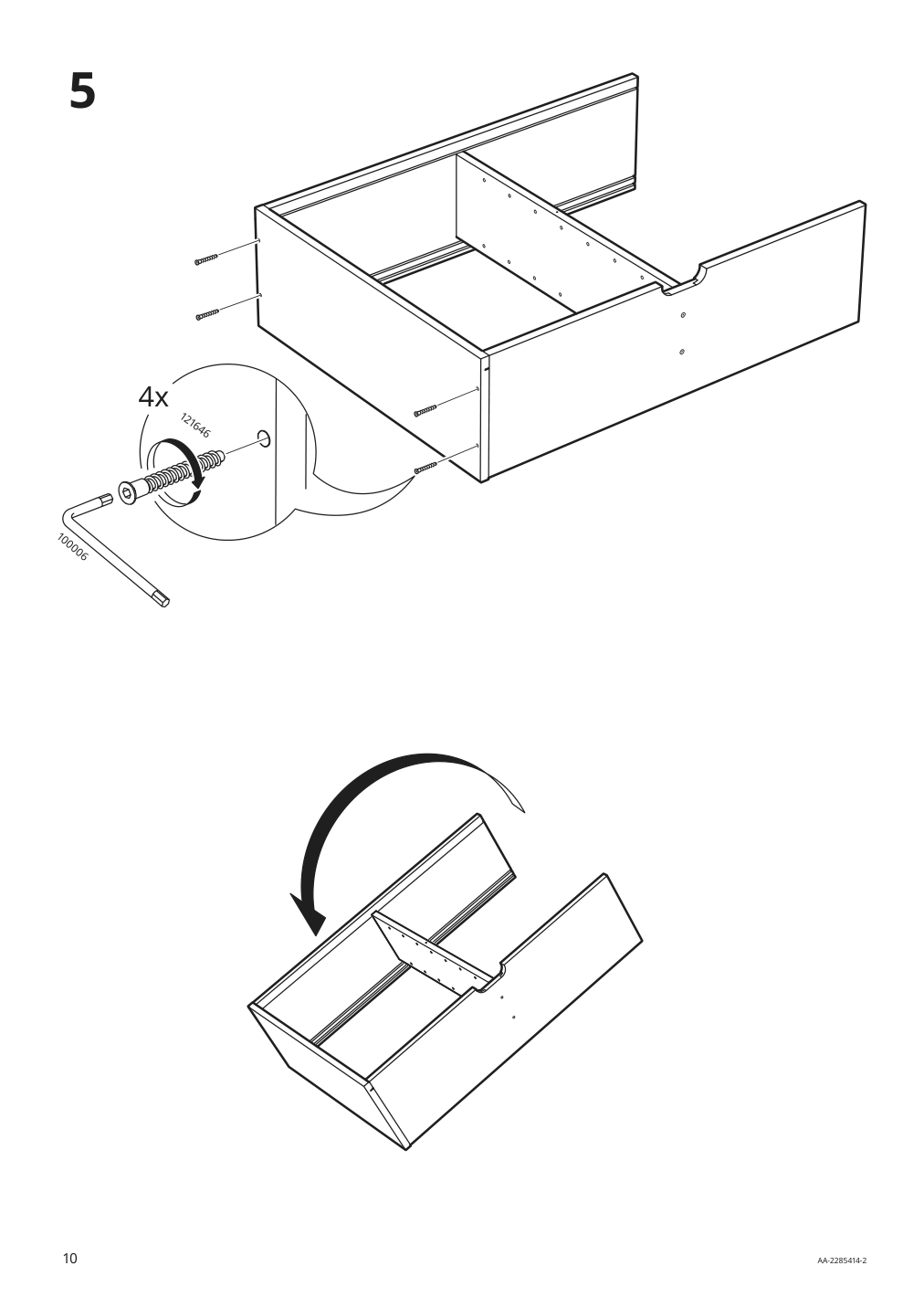 Assembly instructions for IKEA Uppspel glass door cabinet dark gray | Page 10 - IKEA UPPSPEL glass-door cabinet 905.076.36