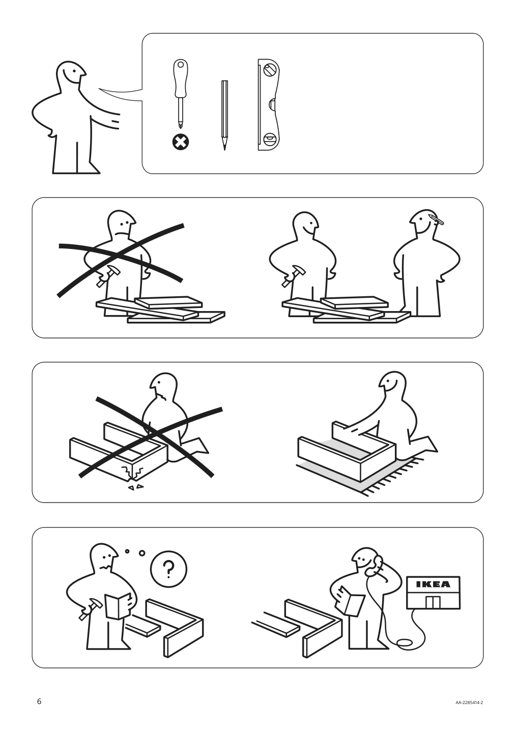 Assembly instructions for IKEA Uppspel glass door cabinet dark gray | Page 6 - IKEA UPPSPEL glass-door cabinet 905.076.36