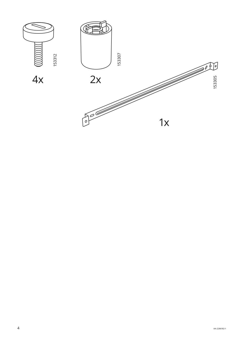 Assembly instructions for IKEA Uppspel pegboard black | Page 4 - IKEA UPPSPEL glass-door cab/pgbrd/2 acc sets 294.373.98