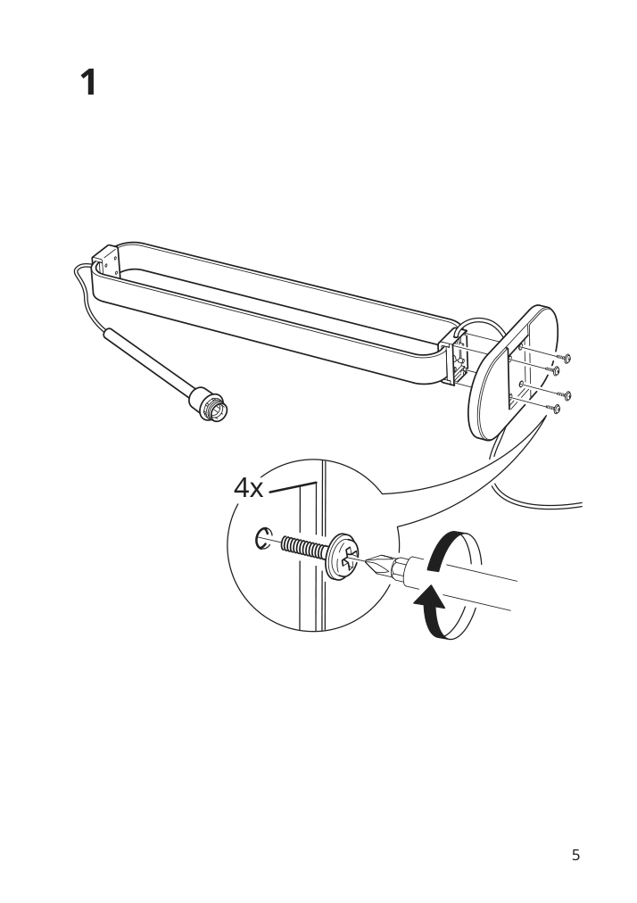 Assembly instructions for IKEA Uppvind floor lamp brass plated white | Page 5 - IKEA UPPVIND floor lamp 504.831.52