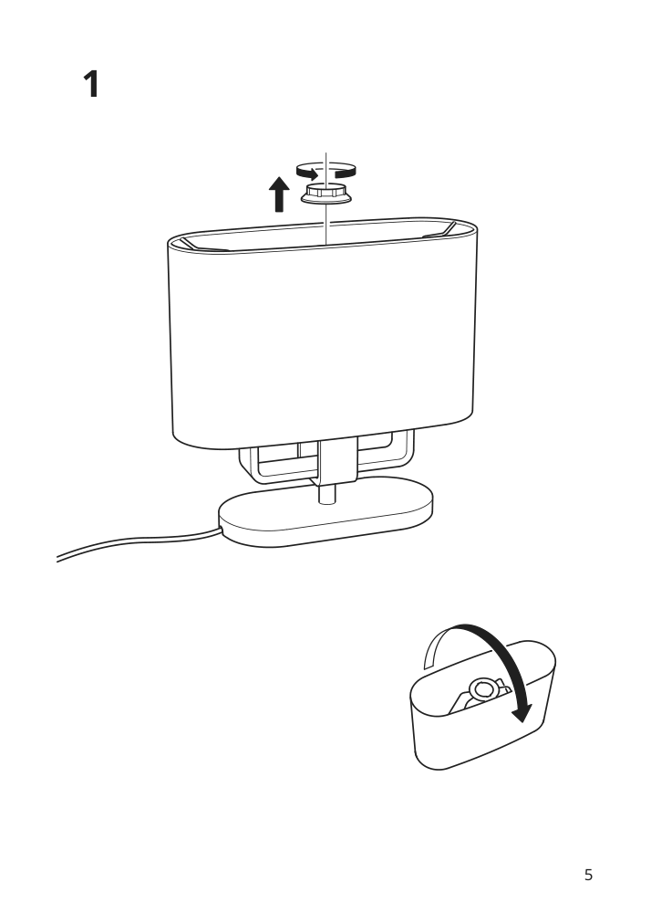 Assembly instructions for IKEA Uppvind table lamp brass plated white | Page 5 - IKEA UPPVIND table lamp 204.831.63