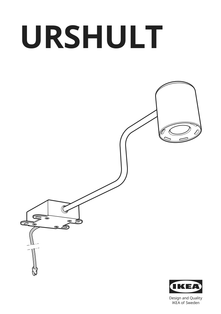 Assembly instructions for IKEA Urshult led cabinet light nickel plated | Page 1 - IKEA URSHULT LED cabinet light 602.604.05