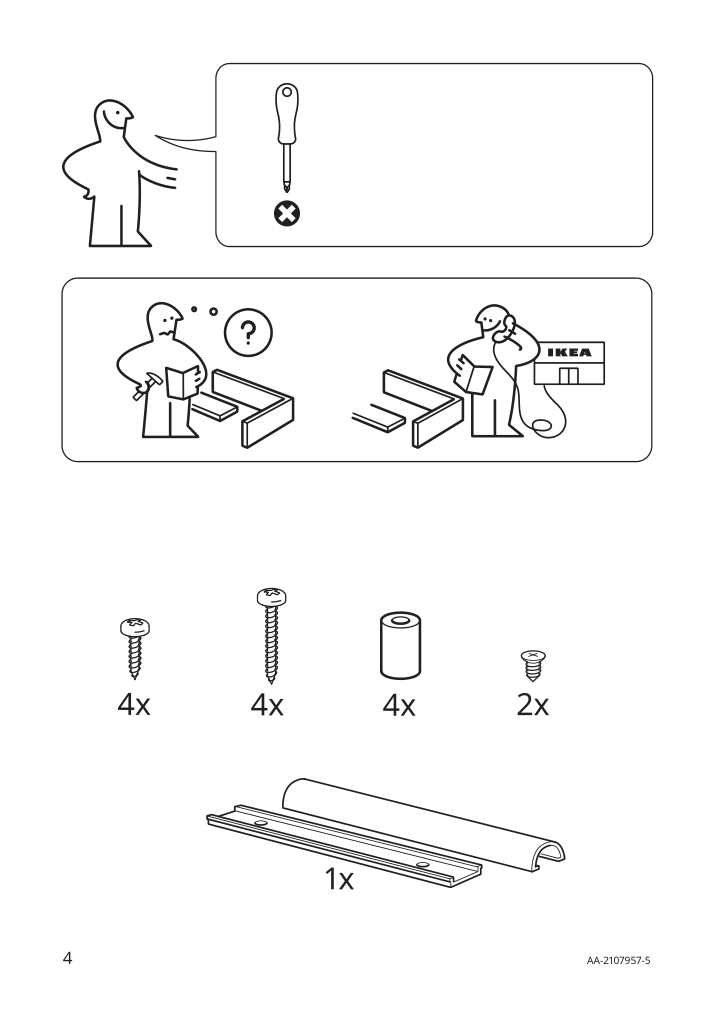 Assembly instructions for IKEA Urshult led cabinet light nickel plated | Page 4 - IKEA URSHULT LED cabinet light 602.604.05