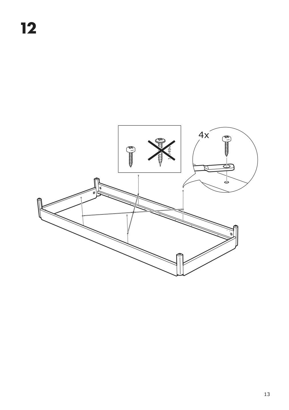 Assembly instructions for IKEA Utaker stackable bed pine | Page 13 - IKEA UTÅKER stackable bed with 2 mattresses 895.215.15