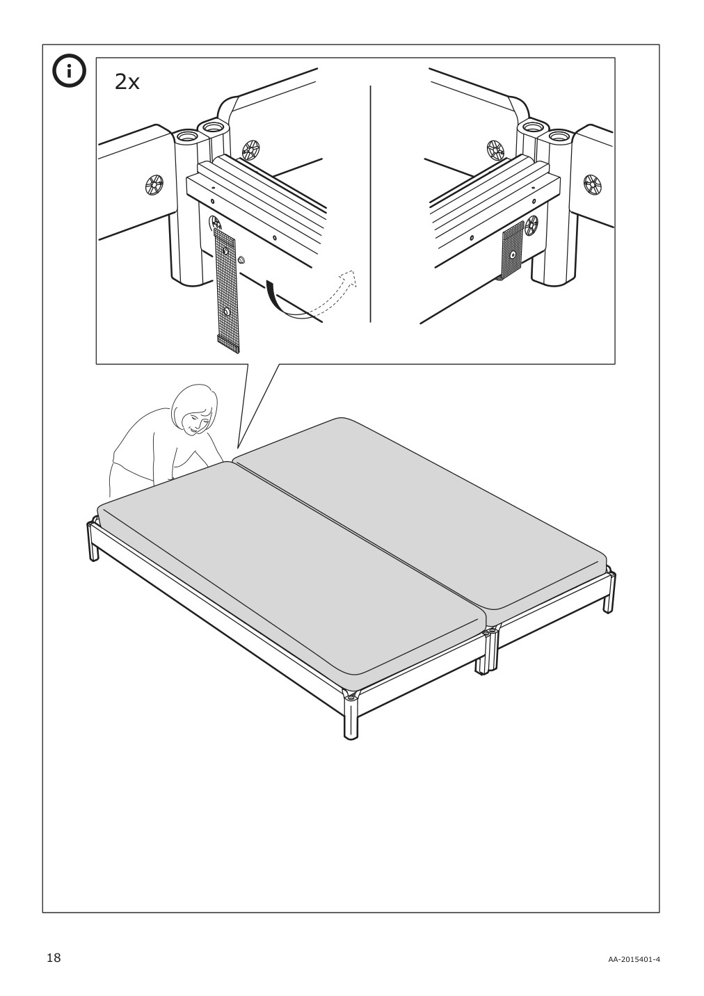 Assembly instructions for IKEA Utaker stackable bed pine | Page 18 - IKEA UTÅKER stackable bed 003.604.84