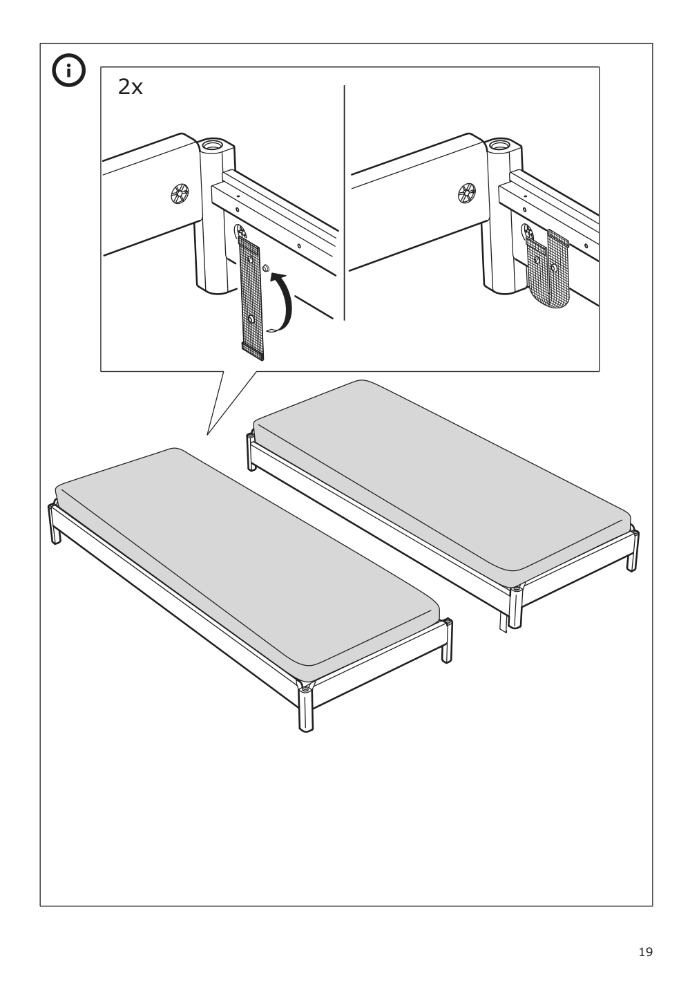 Assembly instructions for IKEA Utaker stackable bed pine | Page 19 - IKEA UTÅKER stackable bed with 2 mattresses 895.215.15