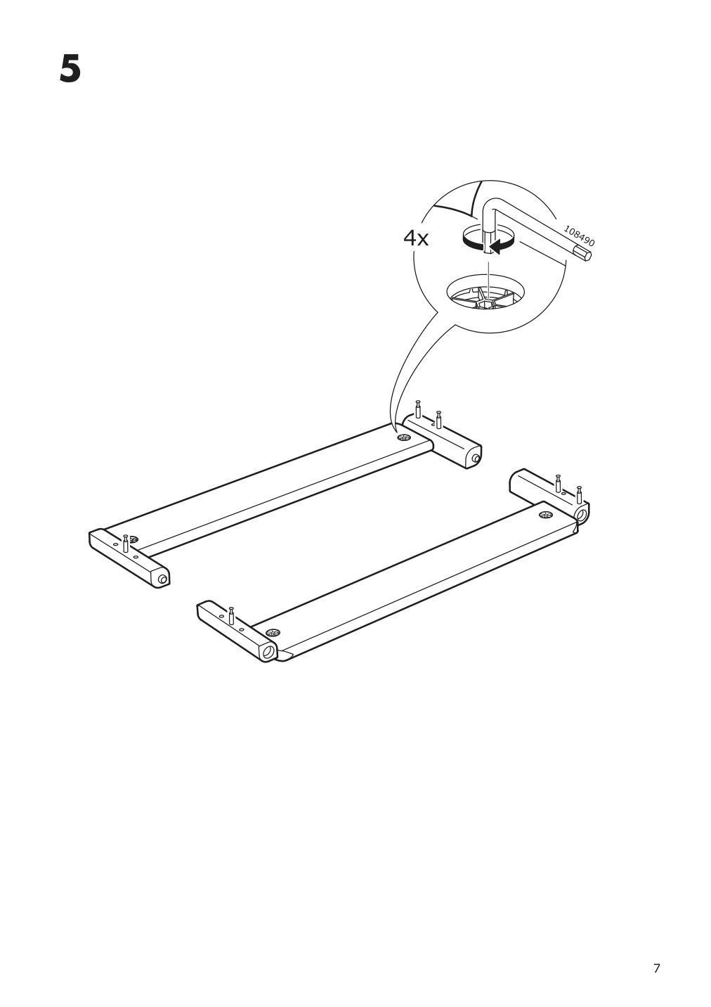 Assembly instructions for IKEA Utaker stackable bed pine | Page 7 - IKEA UTÅKER stackable bed with 2 mattresses 894.238.74