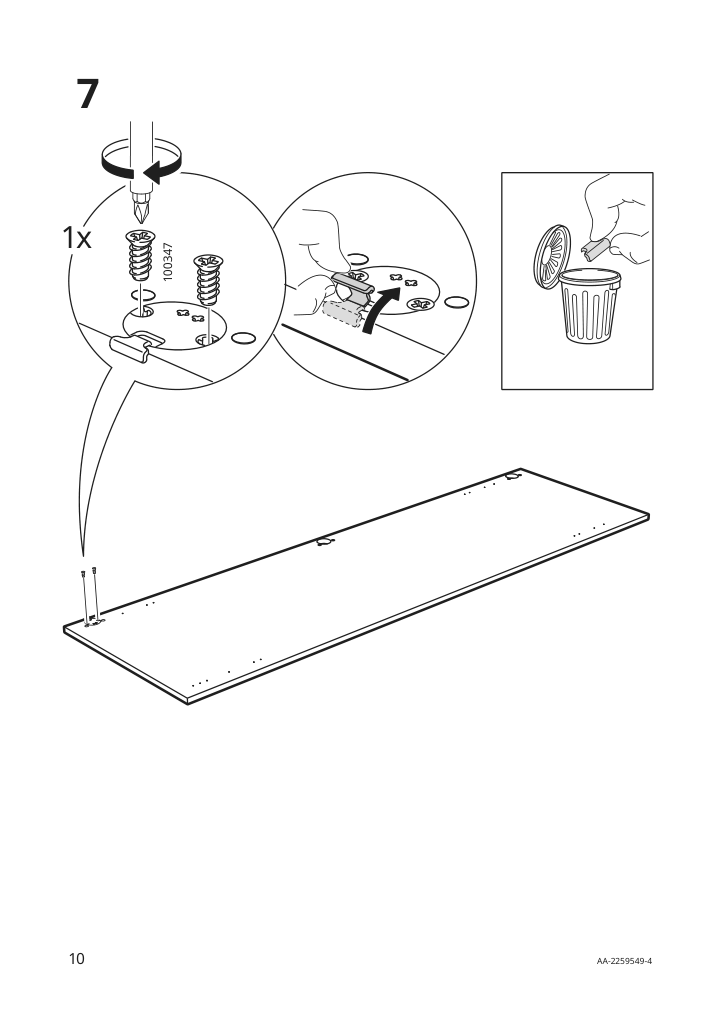 Assembly instructions for IKEA Utrusta assembly kit for pull out function | Page 10 - IKEA SEKTION / MAXIMERA hc w p-o func 1dr/4drw 894.672.26