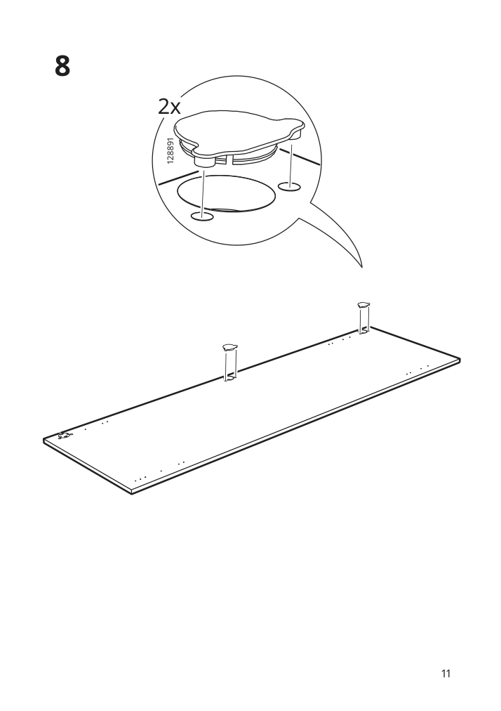 Assembly instructions for IKEA Utrusta assembly kit for pull out function | Page 11 - IKEA SEKTION / MAXIMERA hc w p-o func 4drw/1dr/2shlv 594.595.34