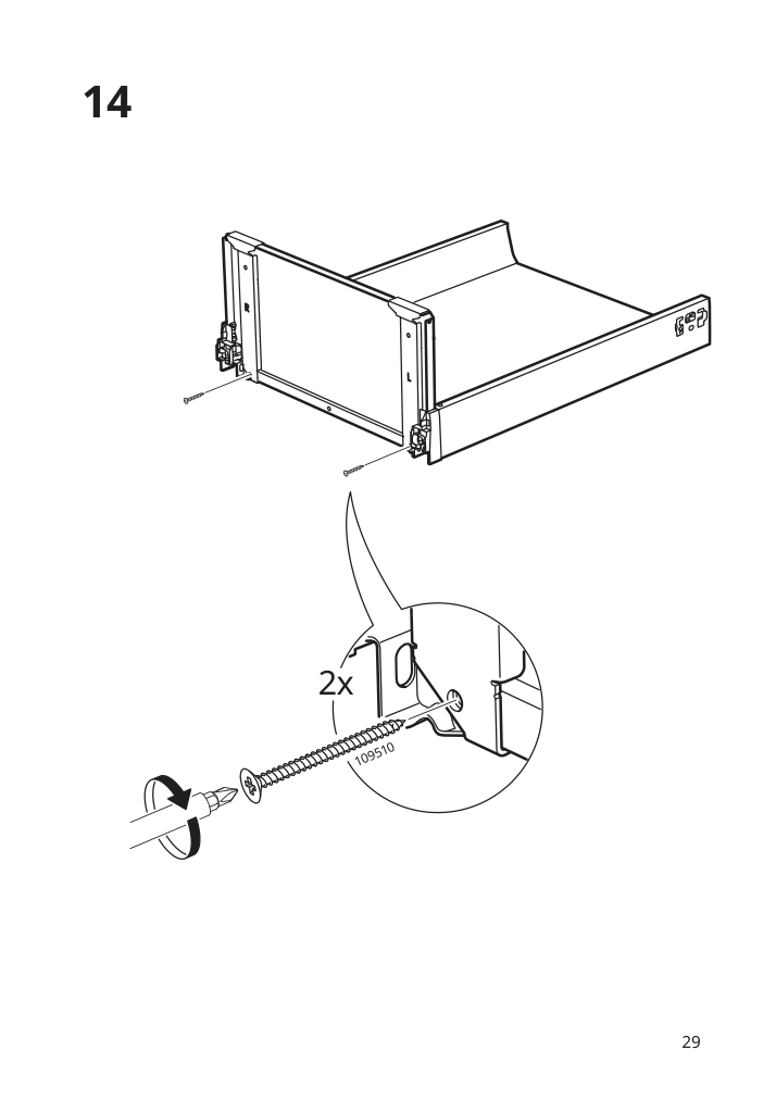 Assembly instructions for IKEA Utrusta assembly kit for pull out function | Page 29 - IKEA SEKTION / MAXIMERA hc w p-o func 4drw/1dr/2shlv 194.690.59