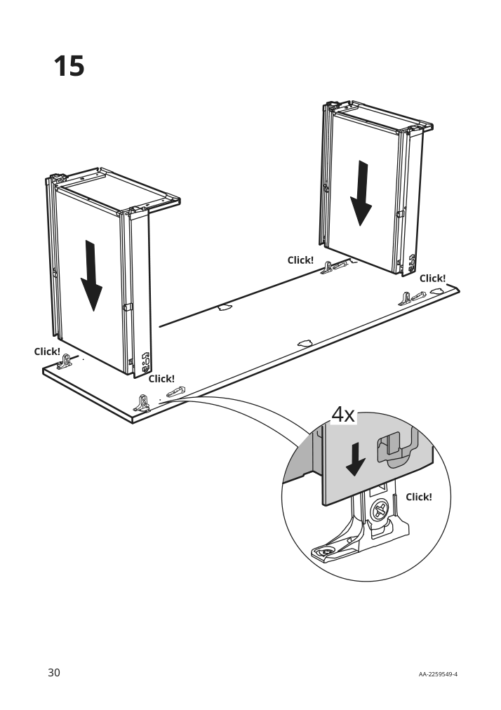 Assembly instructions for IKEA Utrusta assembly kit for pull out function | Page 30 - IKEA SEKTION / MAXIMERA hc w p-o func 1dr/4drw 194.619.92