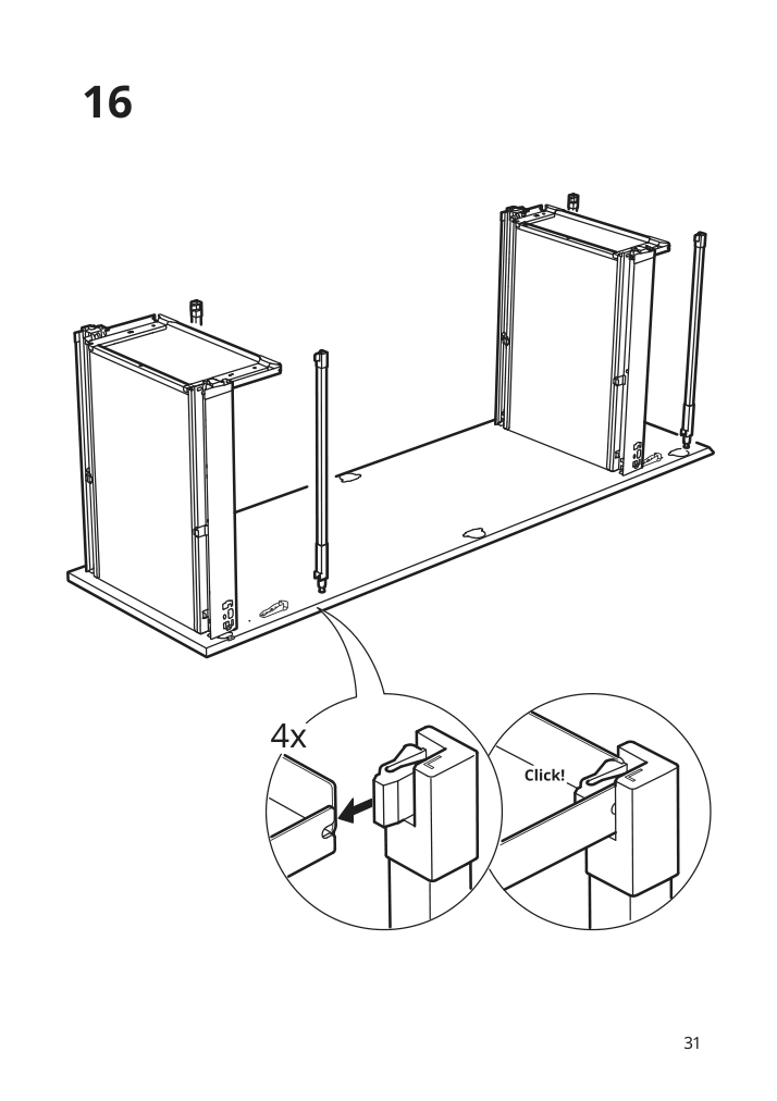 Assembly instructions for IKEA Utrusta assembly kit for pull out function | Page 31 - IKEA SEKTION / MAXIMERA hc w p-o func 1dr/4drw 294.653.05