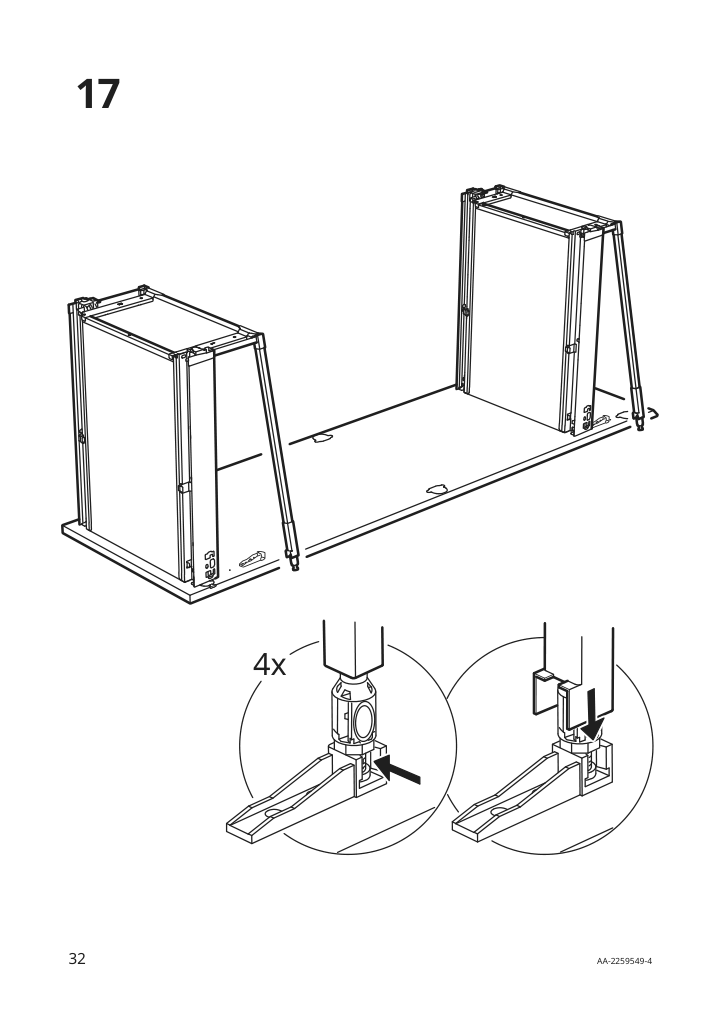 Assembly instructions for IKEA Utrusta assembly kit for pull out function | Page 32 - IKEA SEKTION / MAXIMERA hc w p-o func 1dr/4drw 594.697.74