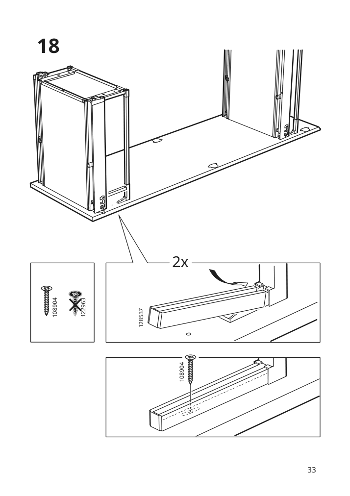 Assembly instructions for IKEA Utrusta assembly kit for pull out function | Page 33 - IKEA SEKTION / MAXIMERA hc w p-o func 4drw/1dr/2shlv 394.662.72