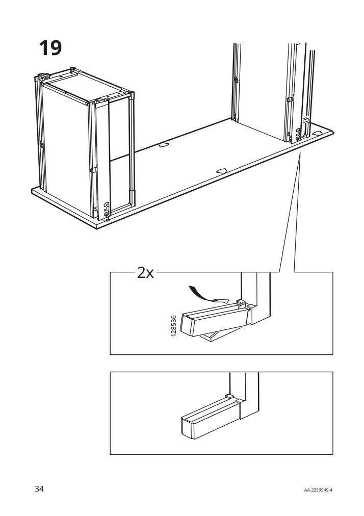 Assembly instructions for IKEA Utrusta assembly kit for pull out function | Page 34 - IKEA SEKTION / MAXIMERA hc w p-o func 1dr/4drw 094.572.93