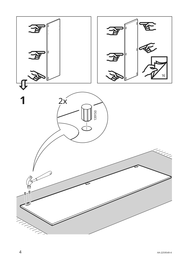 Assembly instructions for IKEA Utrusta assembly kit for pull out function | Page 4 - IKEA SEKTION / MAXIMERA hc w p-o func 4drw/1dr/2shlv 394.555.89