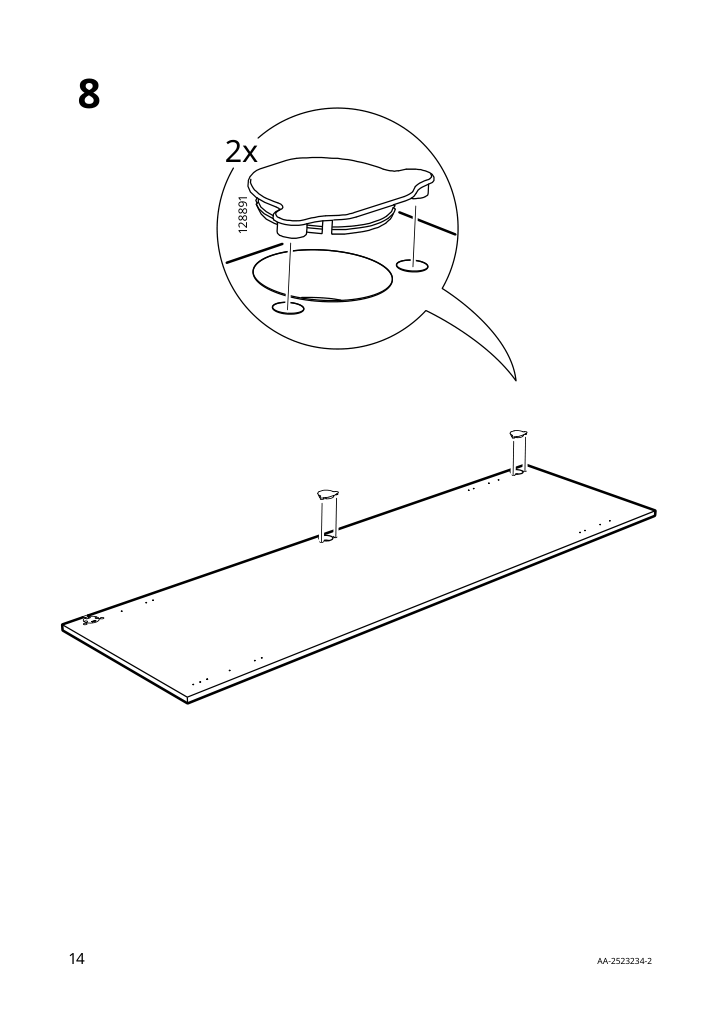 Assembly instructions for IKEA Utrusta assembly kit for pull out function | Page 14 - IKEA SEKTION / MAXIMERA hc w p-o func 4drw/1dr/2shlv 694.541.40