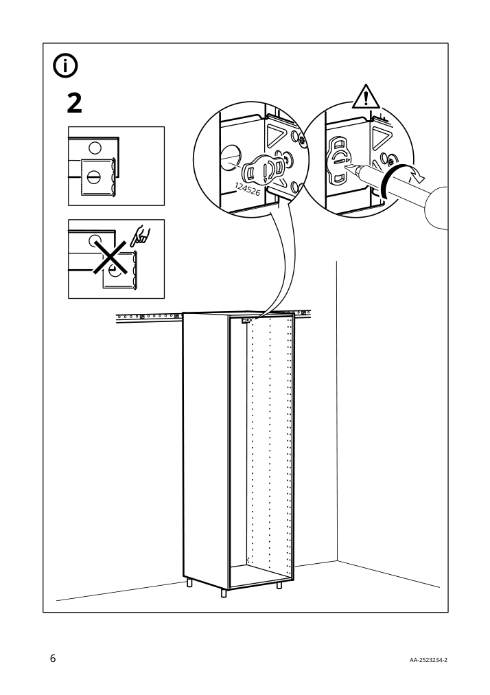 Assembly instructions for IKEA Utrusta assembly kit for pull out function | Page 6 - IKEA SEKTION / MAXIMERA hc w p-o func 4drw/1dr/2shlv 194.681.30