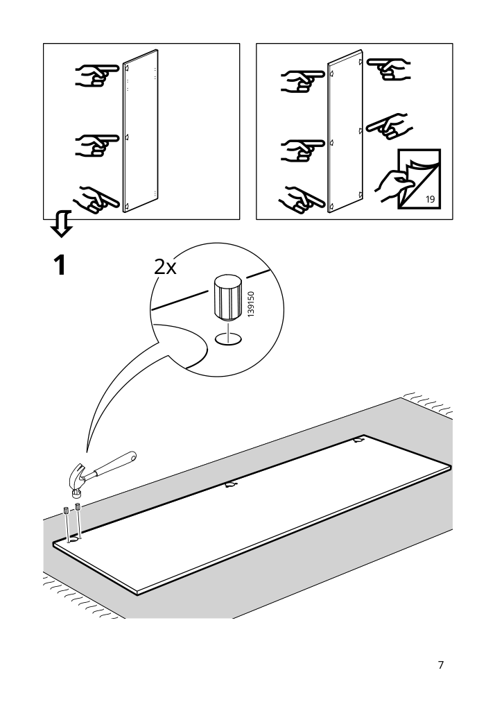 Assembly instructions for IKEA Utrusta assembly kit for pull out function | Page 7 - IKEA SEKTION / MAXIMERA hc w p-o func 4drw/1dr/2shlv 194.681.30