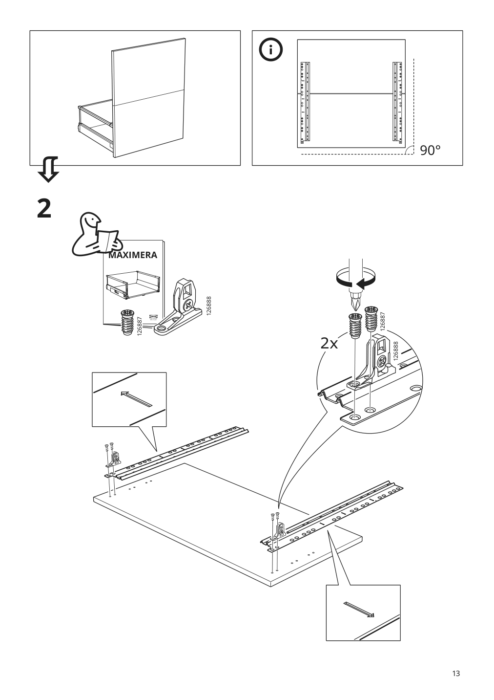 Assembly instructions for IKEA Utrusta connecting rail for fronts | Page 13 - IKEA SEKTION base cab f/HAVSEN sink+recycling 193.185.79